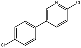 2-氯-5-(4-氯苯基)吡啶 结构式