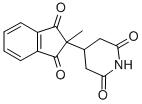 3-(2-(1,3-Dioxo-2-methylindanyl))glutarimide 结构式