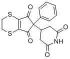 3-(2-(1,3-Dioxo-2-phenyl-4,5,6,7-tetrahydro-4,7-dithiaindanyl))glutari mide 结构式