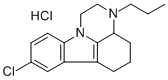 1,10-Trimethylene-2-propyl-8-chloro-1,2,3,4-tetrahydropyrazino(1,2-a)i ndole hydrochloride 结构式