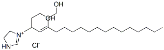 1,3-Bis(2-hydroxyethyl)-2-heptadecenyl imidazolinium chloride 结构式