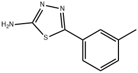 2-氨基-5-(3-甲基苯基)-1,3,4-噻二唑 结构式