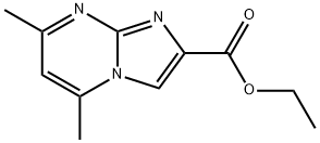5,7-二甲基咪唑并[1,2-A]嘧啶-2-甲酸乙酯 结构式