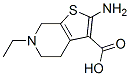Thieno[2,3-c]pyridine-3-carboxylic acid, 2-amino-6-ethyl-4,5,6,7-tetrahydro- (9CI) 结构式