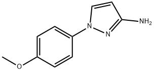 3-氨基-1-(4-甲氧基苯基)吡唑 结构式