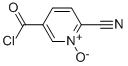 3-Pyridinecarbonyl chloride, 6-cyano-, 1-oxide (9CI) 结构式