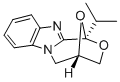 4,5-Dihydro-1-(1-methylethyl)-1,4-epoxy-1H,3H-(1,4)oxazepino(4,3-a)ben zimidazole 结构式