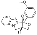 1,4-Epoxy-1H,3H-(1,4)oxazepino(4,3-a)benzimidazole, 4,5-dihydro-1-(3-m ethoxyphenyl)- 结构式