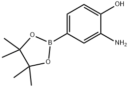 3-氨基-4-羟基苯硼酸频那醇酯 结构式