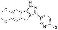 Indeno[1,2-c]pyrazole, 3-(6-chloro-3-pyridinyl)-1,4-dihydro-6,7-diMethoxy- 结构式
