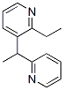 Pyridine, 2-ethyl-3-[1-(2-pyridinyl)ethyl]- (9CI) 结构式