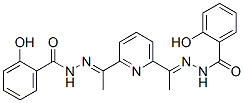 1,1'-(2,6-Pyridinediyl)bis(ethanone 2-hydroxybenzoylhydrazone) 结构式