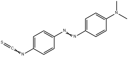 4-N,N-二甲基氨基偶氮苯-4`-异硫-氰化物 结构式