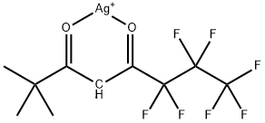 (6,6,7,7,8,8,8-七氟-2,2-二甲基-3,5-辛二酮酸)银 结构式