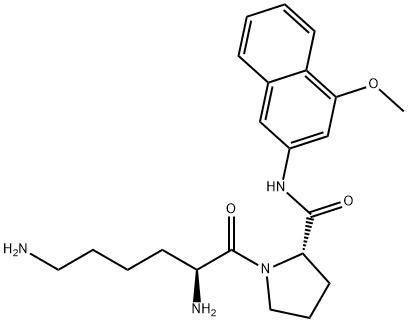 LYS-PRO 4-METHOXY-B-NAPHTHYLAMIDE*DIHYDR OCHLORIDE 结构式