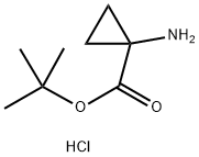 Cyclopropanecarboxylic acid, 1-aMino-, 1,1-diMethylethyl ester, hydrochloride 结构式