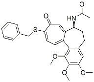 N-[(S)-5,6,7,9-Tetrahydro-1,2,3-trimethoxy-9-oxo-10-(benzylthio)benzo[a]heptalen-7-yl]acetamide 结构式