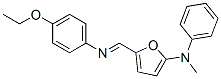 2-Furanamine,  5-[[(4-ethoxyphenyl)imino]methyl]-N-methyl-N-phenyl- 结构式