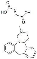 (+)-1,2,3,4,4a,9-hexahydro-2-methyldibenzo[c,f]pyrimido[1,6-a]azepine fumarate 结构式