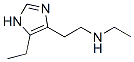 1H-Imidazole-4-ethanamine,  N,5-diethyl-  (9CI) 结构式