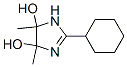 1H-Imidazole-4,5-diol, 2-cyclohexyl-4,5-dihydro-4,5-dimethyl- (9CI) 结构式