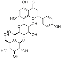 牡荆素葡萄糖苷 结构式