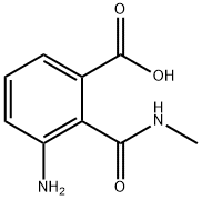 Benzoic acid, 3-amino-2-[(methylamino)carbonyl]- (9CI) 结构式