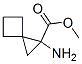 Spiro[2.3]hexane-1-carboxylic  acid,  1-amino-,  methyl  ester 结构式