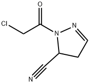 1-(2-氯乙酰基)-4,5-二氢-1H-吡唑-5-甲腈 结构式