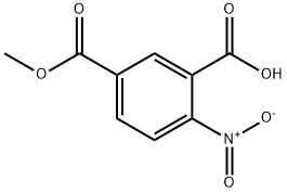 1,3-苯二羧酸-4-硝基-1-甲酯 结构式