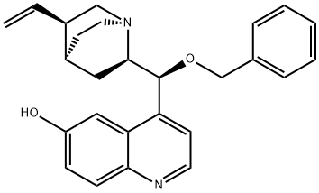 (9S)- 9-(PHENYLMETHOXY)-CINCHONAN-6'-OL 结构式