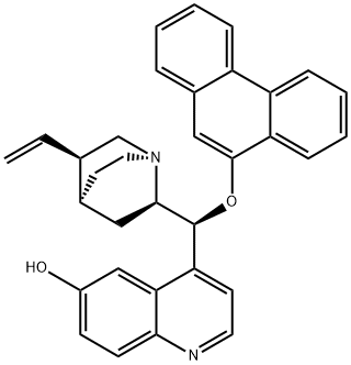 (9S)-9-(9-PHENANTHRENYLOXY)-CINCHONAN-6'-OL 结构式