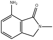 7-氨基-2-甲基-2,3-二氢-1H-异吲哚-1-酮 结构式