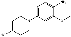 1-(4-AMINO-3-METHOXYPHENYL)PIPERIDIN-4-OL 结构式