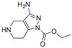 1H-Pyrazolo[4,3-c]pyridine-1-carboxylicacid,3-amino-4,5,6,7-tetrahydro-,ethyl 结构式