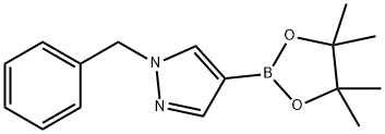 1-苄基-1H-吡唑-4-硼酸频哪醇酯 结构式