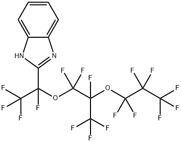 PERFLUORO(5-METHYL-3,6-DIOXANONAN-2-YL)-2-1H-BENZIMIDAZOLE 结构式