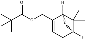 2,2-DIMETHYL-PROPIONIC ACID (1R,5S)-6,6-DIMETHYL-BICYCLO[3.1.1]HEPT-2-EN-2-YLMETHYL ESTER 结构式