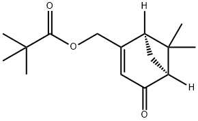 2,2-DIMETHYL-PROPIONIC ACID (1R,5R)-6,6-DIMETHYL-4-OXO-BICYCLO[3.1.1]HEPT-2-EN-2-YLMETHYL ESTER 结构式