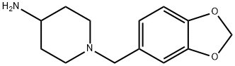 1-BENZO[1,3]DIOXOL-5-YLMETHYL-PIPERIDIN-4-YLAMINE 结构式