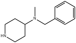 4-(N-甲基-N-苄基)氨基哌啶 结构式
