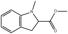 METHYL 1-METHYL-2,3-DIHYDRO-1H-INDOLE-2-CARBOXYLATE 结构式