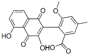 2-(1,4-Dihydro-3,5-dihydroxy-1,4-dioxonaphthalen-2-yl)-3-methoxy-5-methylbenzoic acid 结构式