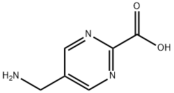 2-Pyrimidinecarboxylicacid,5-(aminomethyl)-(9CI) 结构式