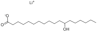 12-羟基硬脂酸锂 结构式