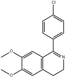 1-(4-CHLOROPHENYL)-6,7-DIMETHOXY-3,4-DIHYDROISOQUINOLINE 结构式