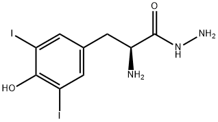 3,5-diiodo-L-tyrosine hydrazide 结构式