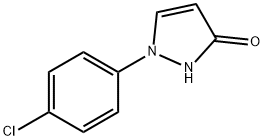 1-(4-氯苯基)-2H-吡唑啉-3-酮 结构式