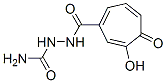 1,3,6-Cycloheptatriene-1-carboxylic acid, 6-hydroxy-5-oxo-, 2-(aminocarbonyl)hydrazide (9CI) 结构式
