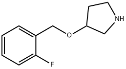 Pyrrolidine, 3-[(2-fluorophenyl)methoxy]- (9CI) 结构式